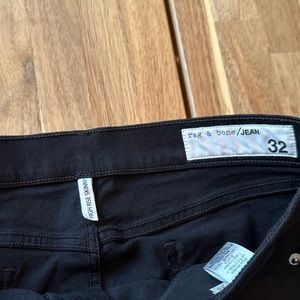 Rag and Bone black denim-skinny leg- high waist